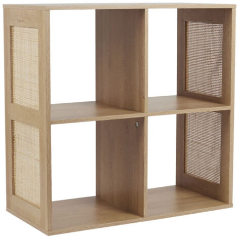 Étagère Modulable 4 Cases "Bali" 66cm Marron