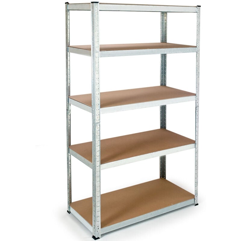 Idmarket - Etagère modulable charges lourdes 5 plateaux - En métal - Naturel
