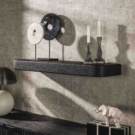 Etagère murale 100x29x8 cm en métal gris foncé - UGGY