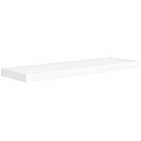 Étagère murale 120x23,5 cm en MDF alvéolaire et métal – Système de fixation invisible – Idéale pour objets décoratifs – Linder Exclusiv