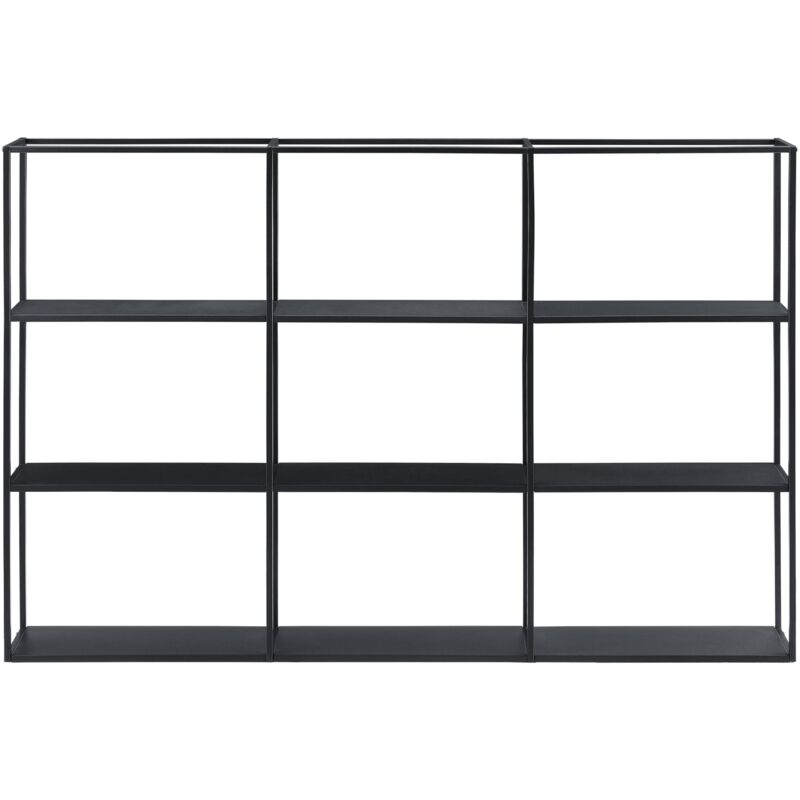 Helloshop26 - tagère murale 160 x 18 x 110 cm noir