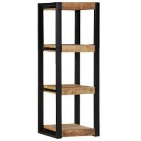 Étagère murale 35x35x100 bois de manguier brut massif