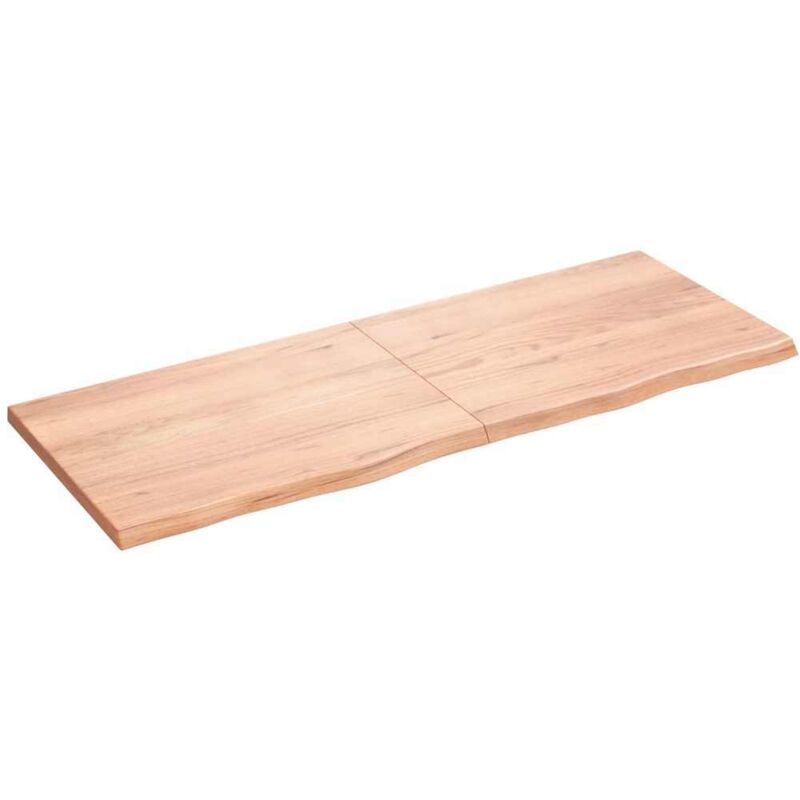 Vidaxl - tagère murale marron clair 160x60x4cm bois chêne massif traité