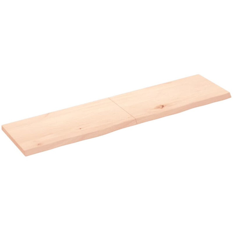 Étagère murale 160x40x(2-4) cm bois de chêne massif non traité vidaXL