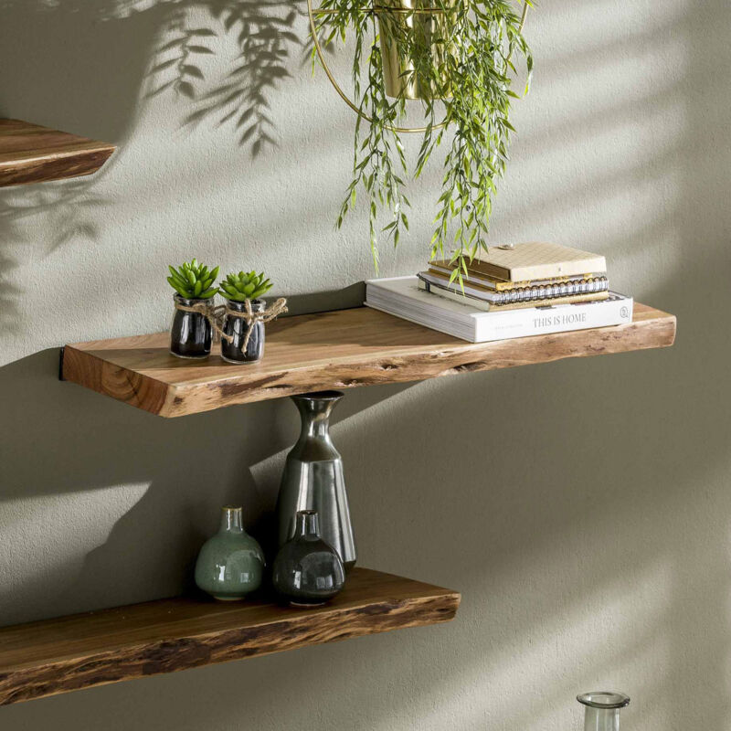 M&s - Etagère murale 90x20x4 cm en acacia massif - along M&s - Etagère murale 90x20x4 cm en acacia massif - along