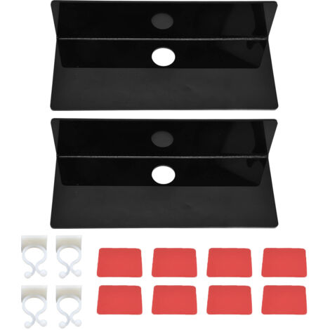Étagère Murale Acrylique pour Horloge et Enceinte, Support de Présentation Flottant sans Perçage, Rangement Moderne