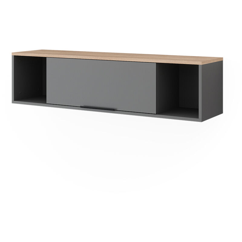 Vicco - tagère murale Betti, Anthracite/Sonoma, 120x30cm