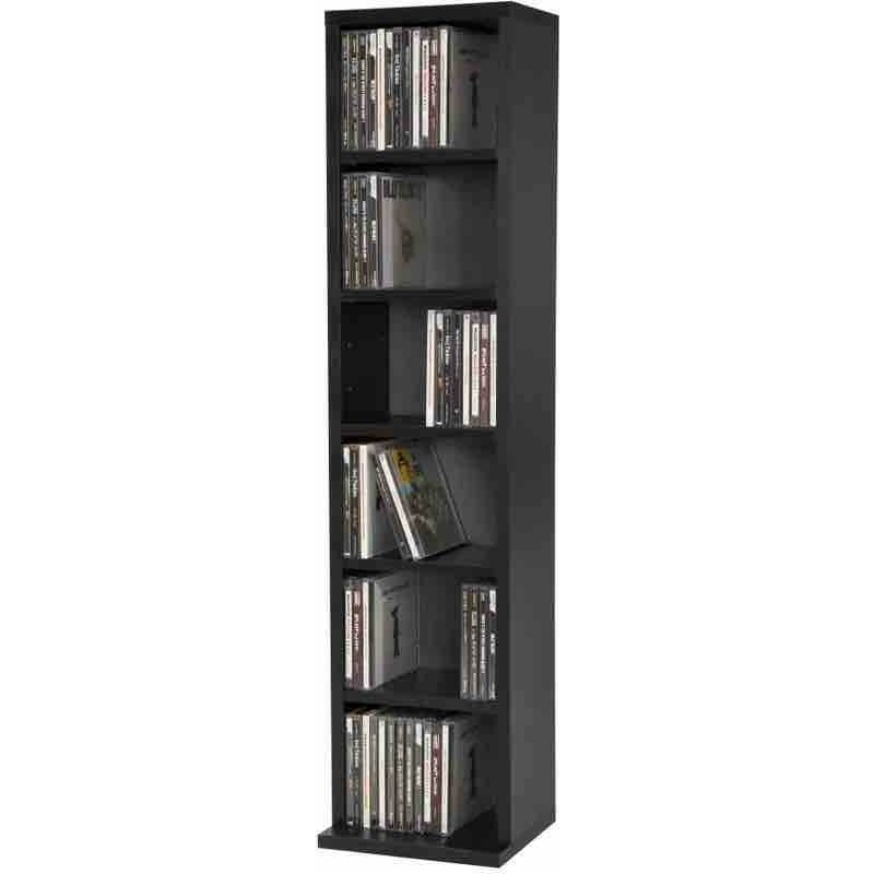 Le Poisson Qui Jardine - tagère murale Bibliothèque 90 cm de hauteur. 6 compartiments Noir - Noir