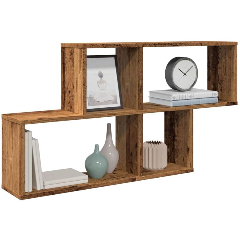 Vidaxl - tagère murale vieux bois 100x18x53 cm bois d'ingénierie