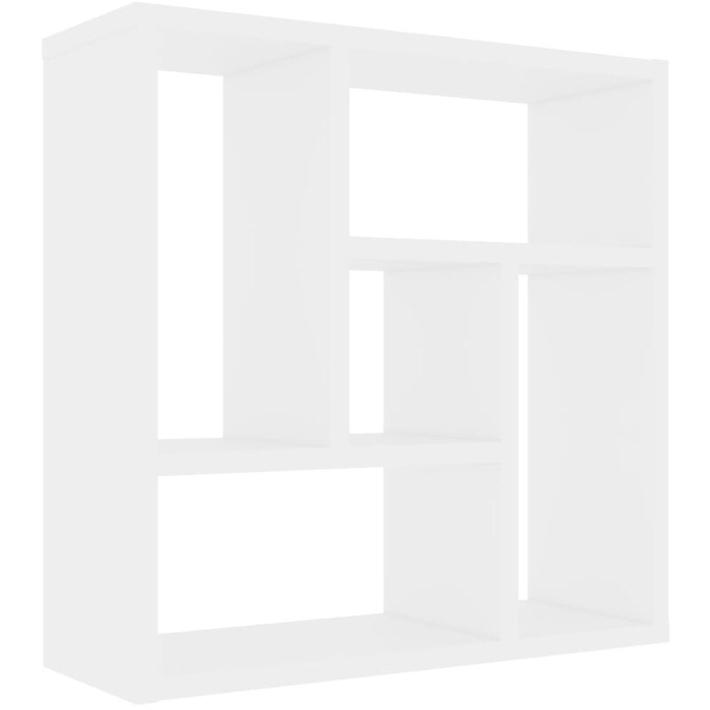 True Deal - inlife Étagère murale 45,1x16x45,1 cm Aggloméré Blanc