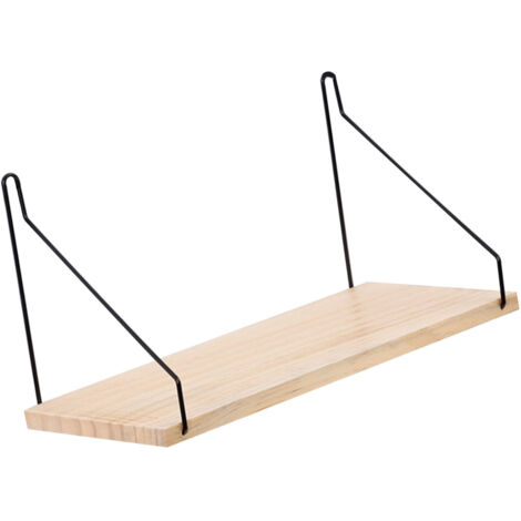 Etagère Murale Bois 3 Unités Étagère Flottante Organisateur Maison Mini Design Modern Matériel Bois Métal Dimensions 16.5 x 15.8 x 30 cm