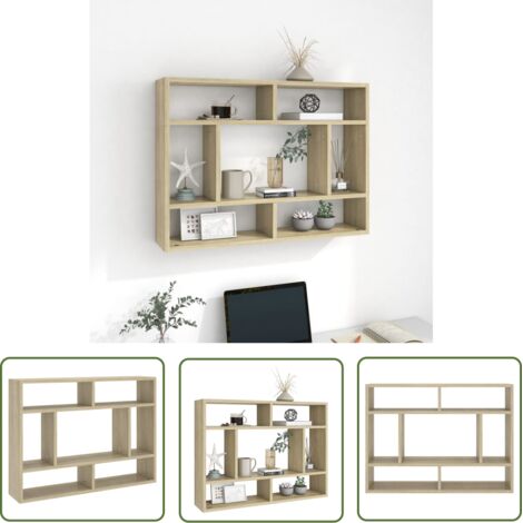 Étagère murale Chêne sonoma 75x16x55
