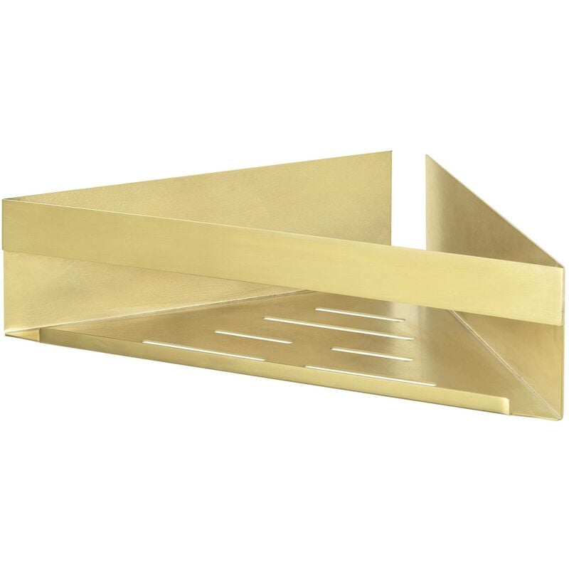 Wenko - tagère murale d'angle, acier inoxydable, Genova