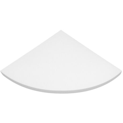 Étagère murale d'angle, blanche, 35 x 35 x 1,8 cm