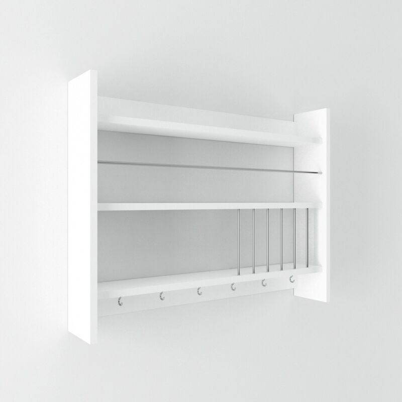 Étagère murale de cuisine Masumi L85xH65cm Blanc Étagère murale de cuisine Masumi L85xH65cm Blanc