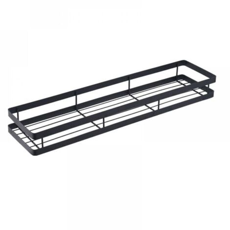 Étagère murale de rangement pour cuisine, porte-épices, panier de rangement, étagère de rangement pour placard, panier suspendu pour ustensiles de cuisine (Dimensions : 40 x 5 x 12,5 cm)