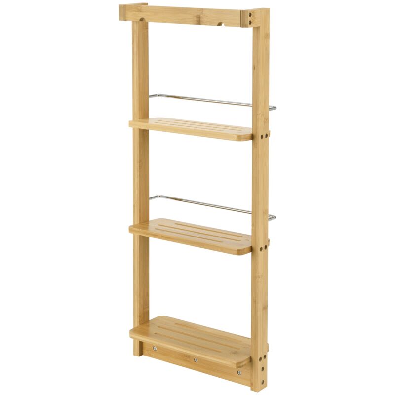 Helloshop26 - tagère salle de bain 29 x 10 x 70 cm bambou