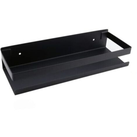 Étagère murale de salle de bain accessoires de salle de bain 20-40cm étagère de salle de bain moderne noire pour cuisine douche shampooing 30cm