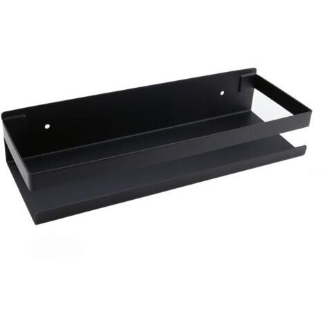 Étagère murale de salle de bain accessoires de salle de bain 20-40cm étagère de salle de bain moderne noire pour cuisine douche shampooing 30cm