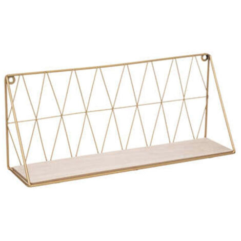 Etagère Murale Design "Wire" 48cm Or