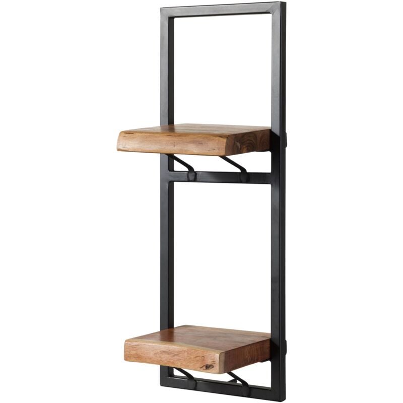 Massivmoebel24.de - tagère murale en bois d'Acacia 25x22x70 naturel laqué melbourne 120