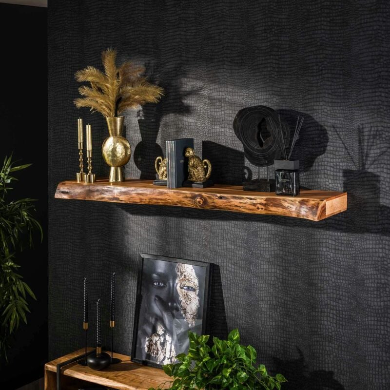 Pier Import - tagère murale en bois d'acacia épais 150 cm melbourne