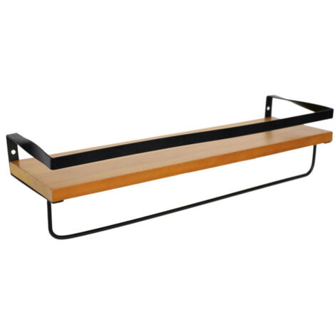 Étagère Murale en Bois "Industriel" 44cm Marron