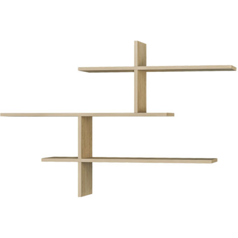 Étagère murale en bois L123cm - Bois clair - Lio