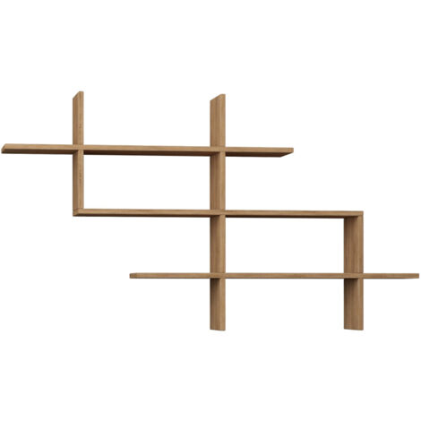 Étagère murale en bois L150cm - Bois clair - Graph
