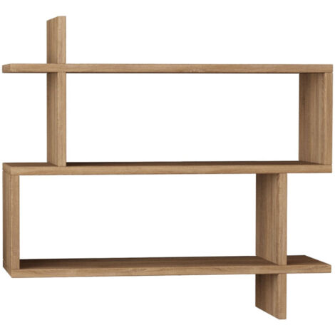 Étagère murale en bois L70cm - Bois clair - Plex