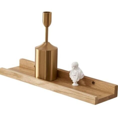 Étagère murale en chêne massif de 30 cm – Étagère flottante rustique et élégante pour salon, cuisine, chambre ou salle de bain