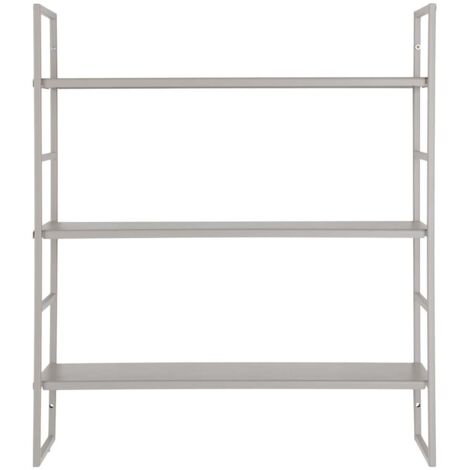Etagère murale en métal - Gris - BEJA
