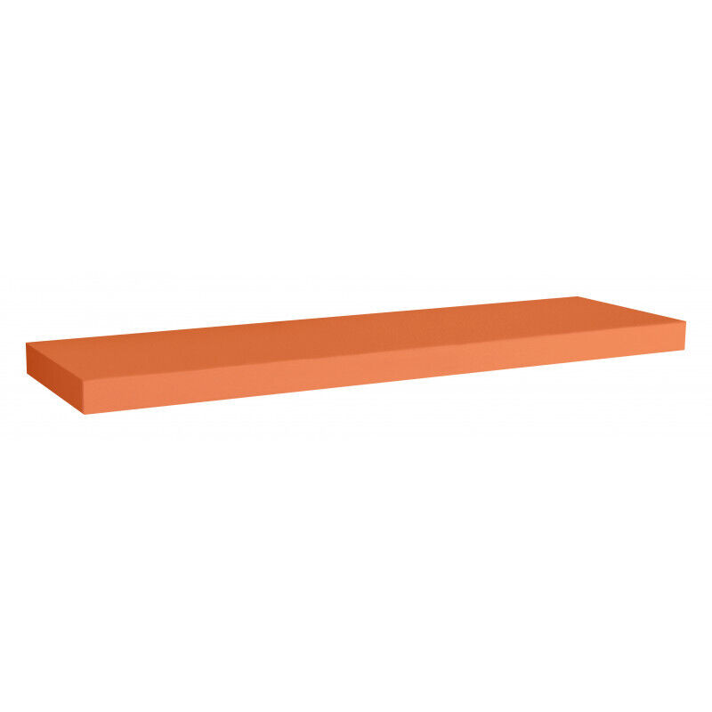 Étagère murale, étagère alvéolée, étagère en bois, étagère murale, orange, 80 x 25 x 5 cm - Minerva