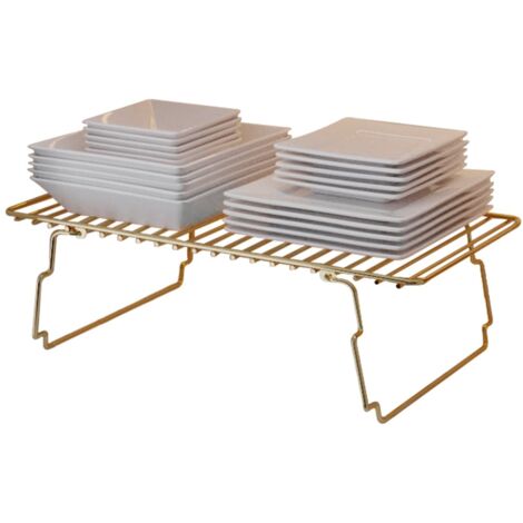 étagère murale, étagère de rangement Shelf Gold Brun