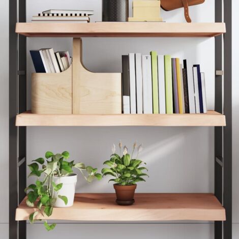 Étagère murale-Étagère flottante-Étagère de rangement suspendue 100x50x(2-6) cm bois de chêne massif non traité 624236