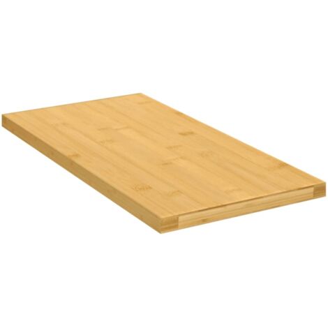 Étagère murale-Étagère flottante-Étagère de rangement suspendue 40x20x1,5 cm bambou 333424
