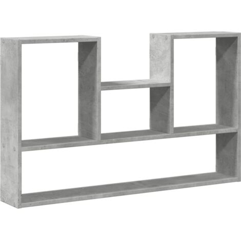 Étagère murale  Étagère flottante gris béton 99x15x60 cm bois d'ingénierie