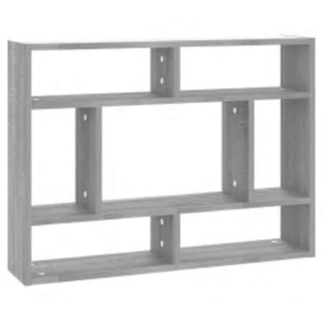 Étagère murale  Étagère flottante Sonoma gris 75x16x55 cm Bois d'ingénierie