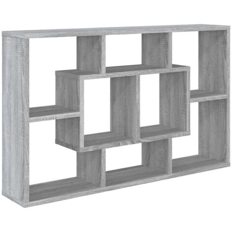 Étagère murale  Étagère flottante Sonoma gris 85x16x52,5 cm Bois d'ingénierie