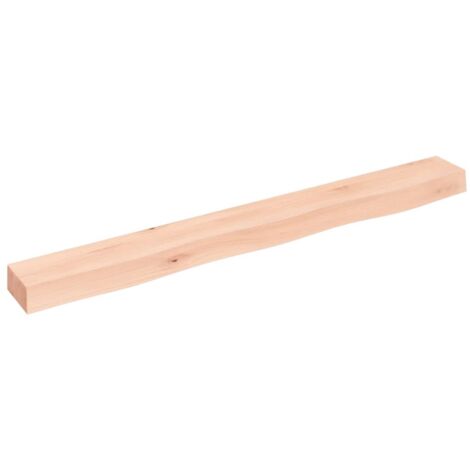 Étagère murale  Étagère suspendue  Etagères Flottantes 100x10x6 cm bois de chêne massif non traité BRZH617722