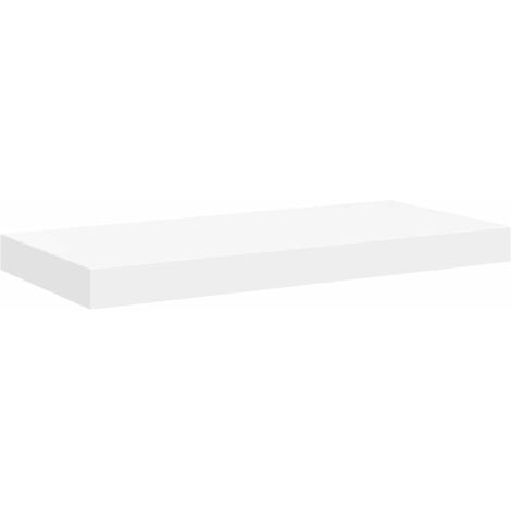 Étagère murale flottante blanc 50x23x3,8 cm MDF