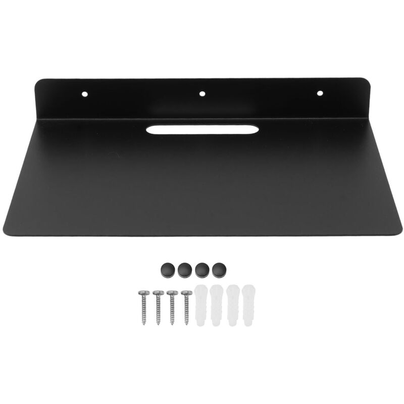Étagère Murale Flottante en Métal Épais Anti-Rouille pour Décodeur, Routeur, Caméra, Projecteur