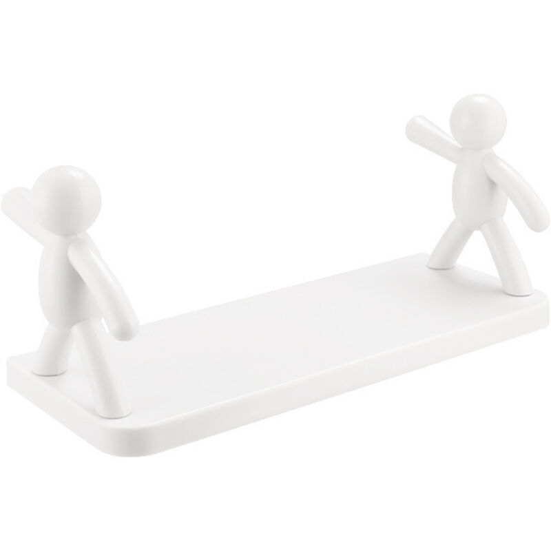 Étagère murale flottante en plastique pour salle de bain - Rangement pour cosmétiques/épices, sans perçage, étagère murale pour livres/présentoir, Étagère murale flottante en plastique pour salle de bain - Rangement pour cosmétiques/épices, sans perçage, étagère murale pour livres/présentoir,