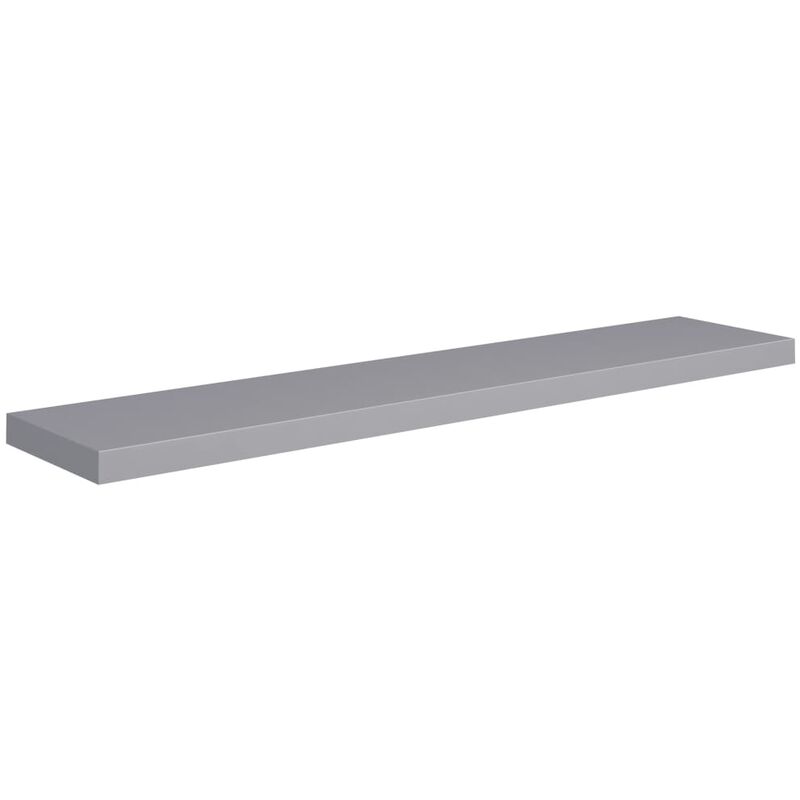 Tagère murale flottante gris 120x23,5x3,8 cm mdf Vidaxl