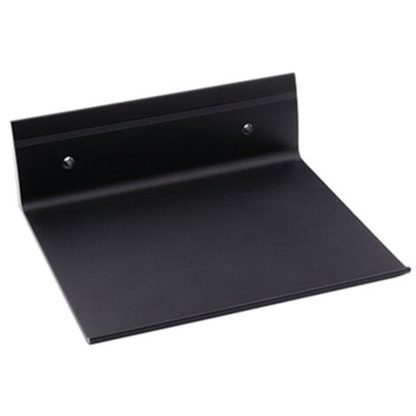 Étagère murale flottante, petit support d'enceinte pour haut-parleurs Bluetooth, webcams, téléphones portables, routeurs mesh, étagère d'exposition de jouets, étagère en métal pour haut-parleur (noir)