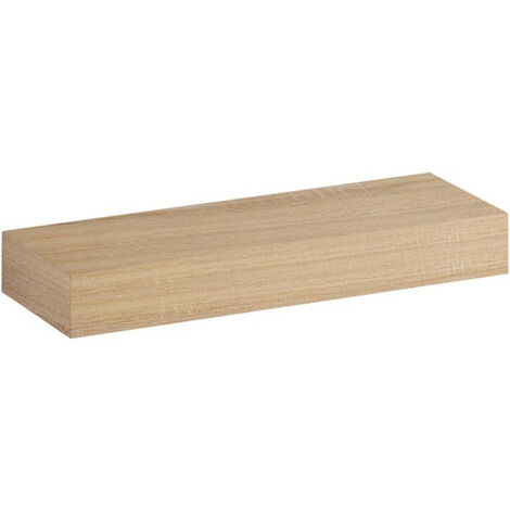 Etagère murale Geberit iCon: Largeur 37cm, Hauteur 5cm, Profondeur 16.5cm, Chêne naturel / Mélamine structuré bois