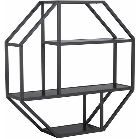 Etagère murale hexagonale 3 niveaux SIREINE