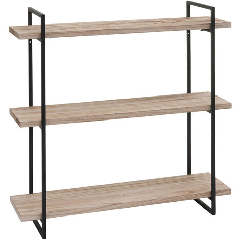 Etagère en bois d'acacia massif étagère murale suspendue 140 cm