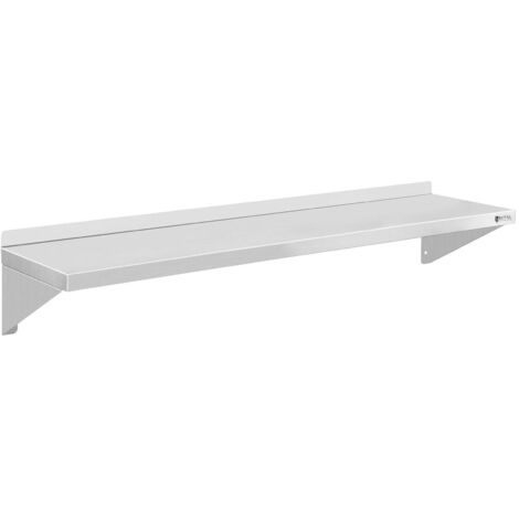 Etagère murale, inox, simple, 120 cm, 35 kg