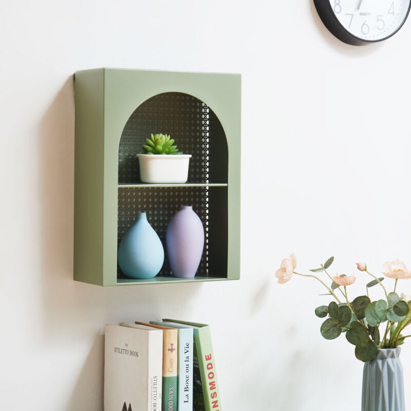 Étagère murale Jäller 40 x 30 x 13 cm vert [en.casa]